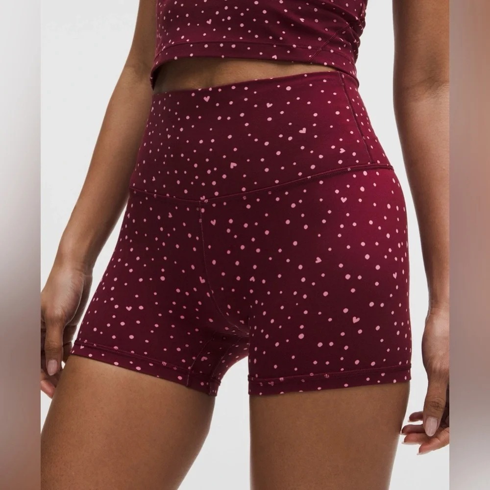 Lululemon-Align No Line High-Rise Short 4"-Heart Scatter Dot SOLD OUT